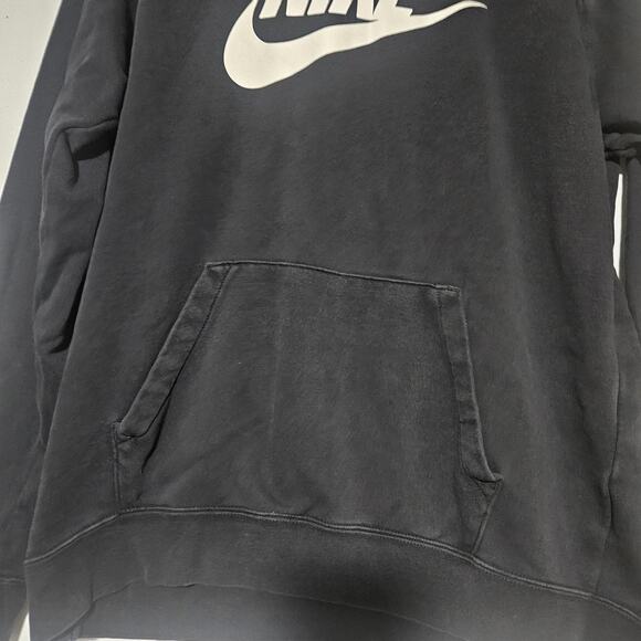 Nike Mens Medium Hoodie Solo Swoosh Spell Out Sportswear Club Athleisure Gorp - Picture 4 of 9